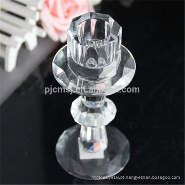 Favores do casamento por atacado de cristal tealight candlestick vela de cristal titular